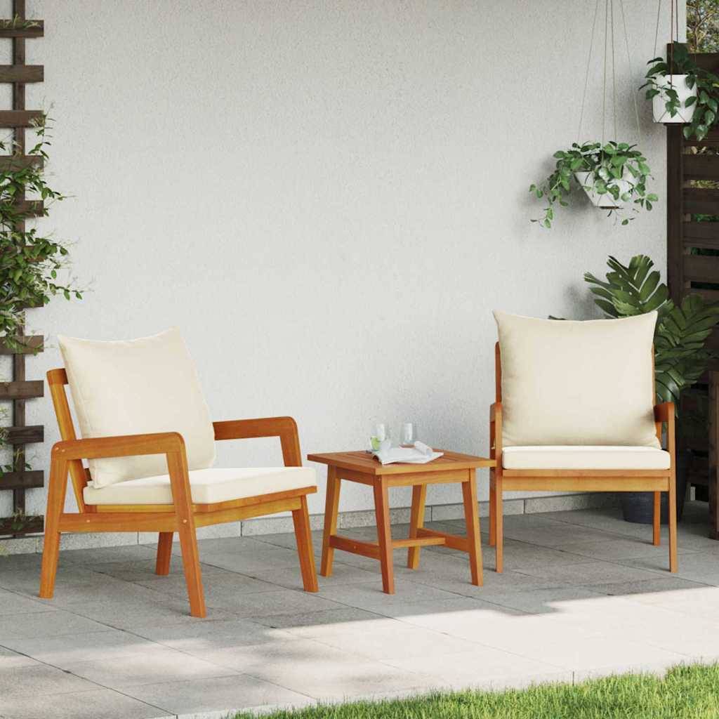 Vidaxl - Ensemble bistrot avec coussin 3 pcs Marron Bois d'Acacia Massif vidaXL 4106456 - Image 1