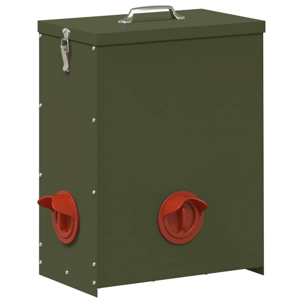 Lot de 2 Grands Distributeurs Métal 25kg Vert Olive - ComfortXL Outdoor Living - Image 4