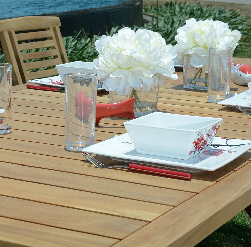 Salon de jardin teck massif Livourne, 8 places - TECK'Attitude - Imagen 3