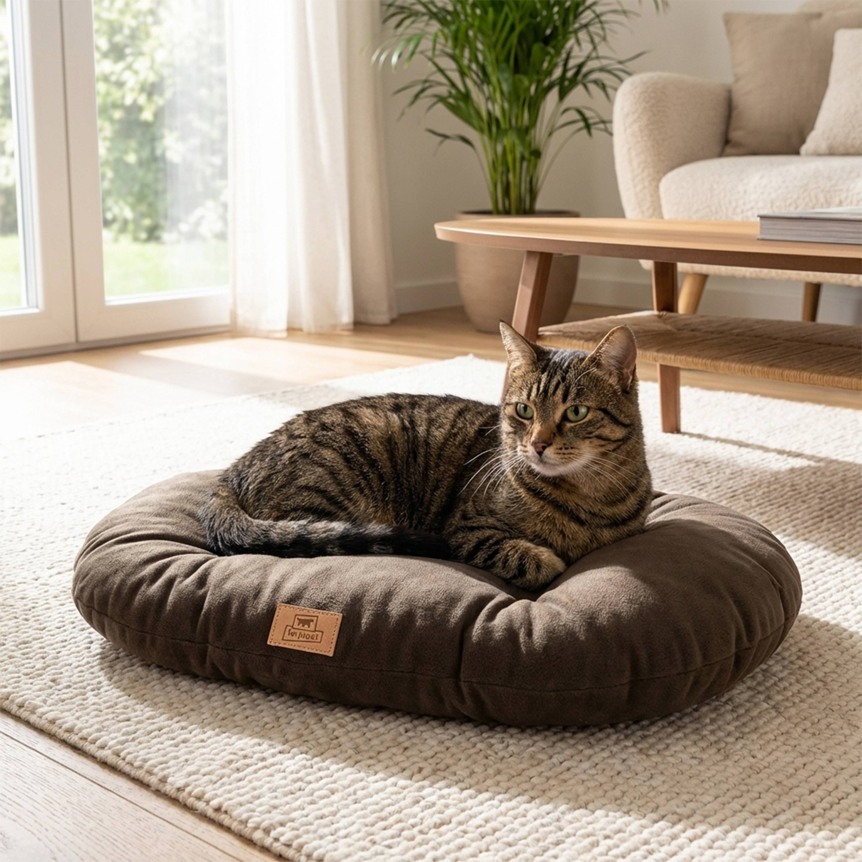 Ferplast - Ferplast Coussin Chien, Tapis Chien RELAX 55/4 MICROFLEECE, Coussin Chat, Lit pour Chiens Chats, Matelas Animaux, Coussin pour Panier Chien et Chat, - Imagen 5