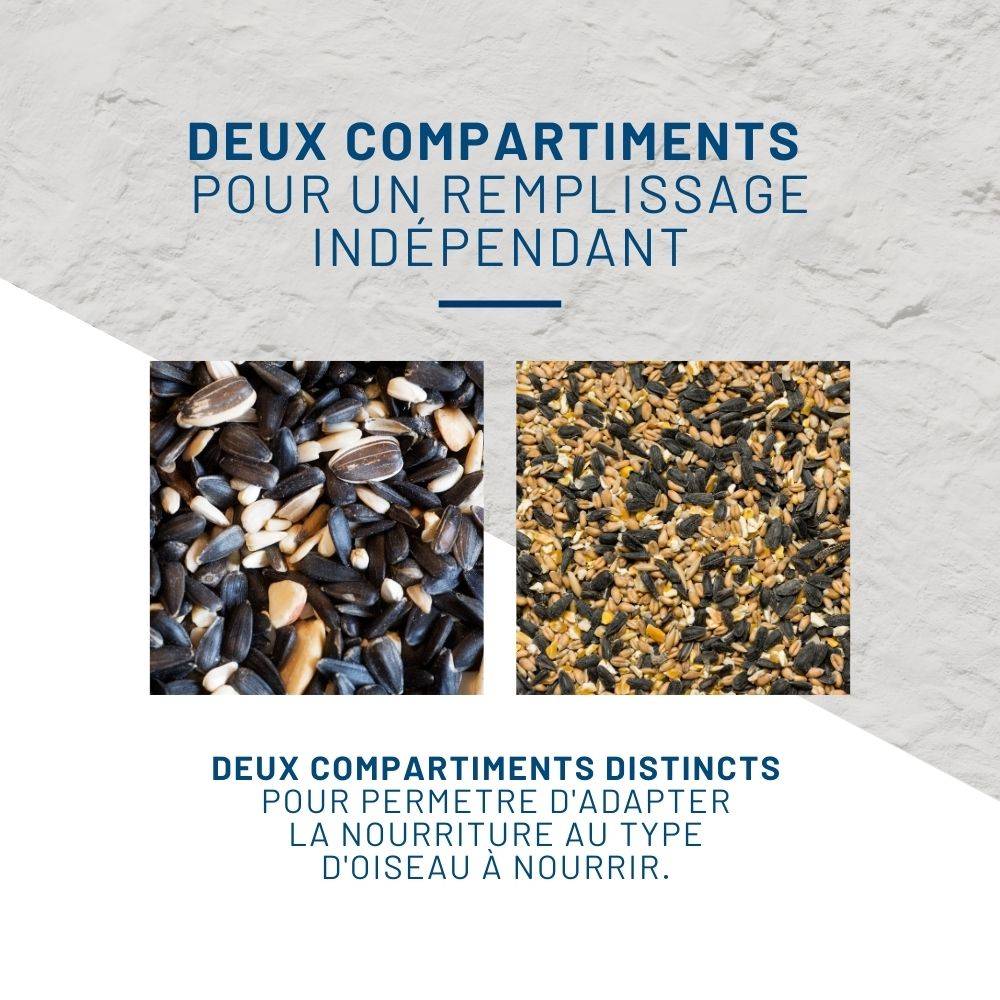 Mangeoire anti-nuisibles SMART BIRDS pour oiseaux verte SWISSINNO - Imagen 6