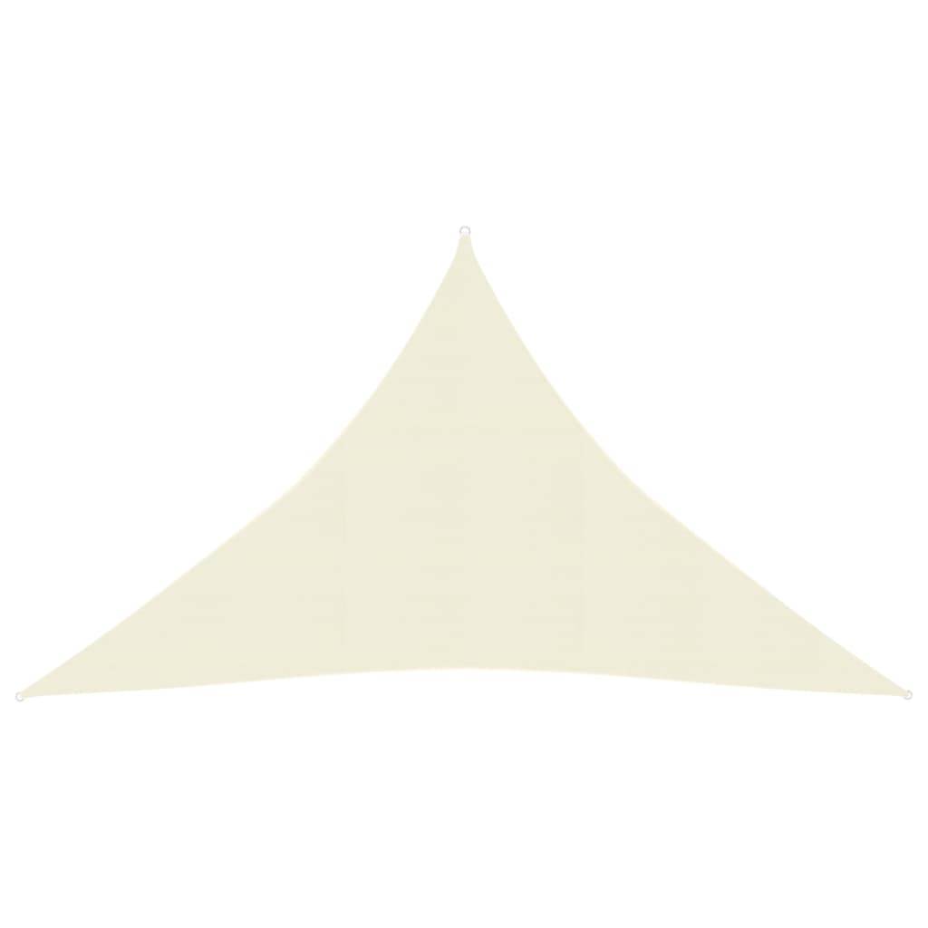 Helloshop26 - Voile toile d'ombrage parasol 160 g/m² 3,5 x 3,5 x 4,9 m PEHD crème - Imagen 1