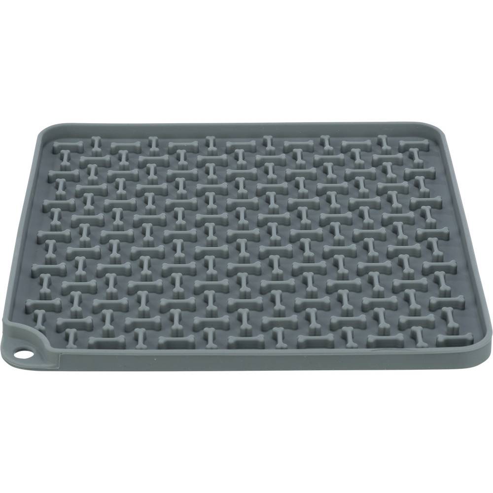 Trixie - Assiette à lécher Lick'n'Snack 20 x 20 cm gris pour chien - Imagen 1