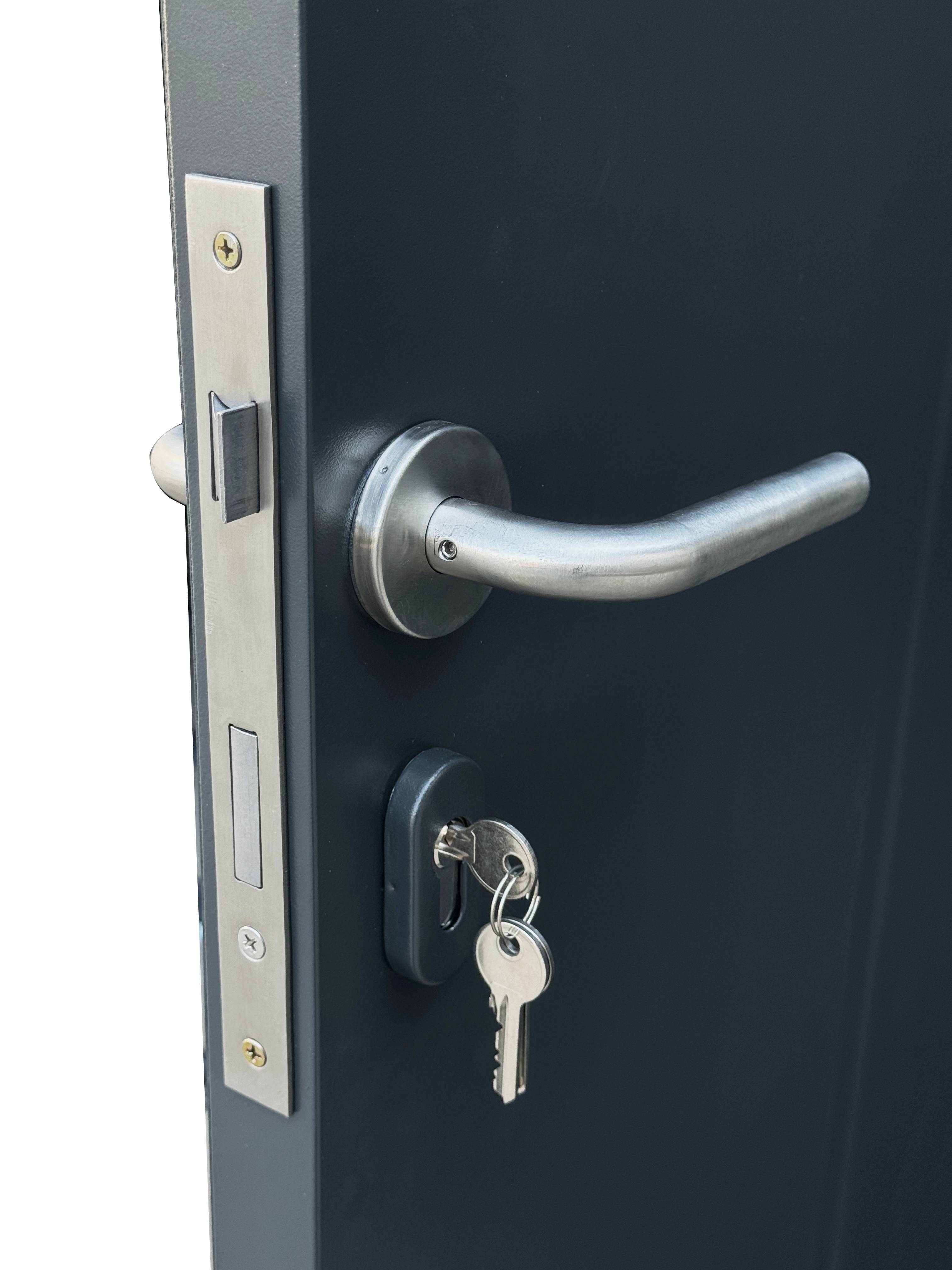 ABRI METAL 2,50x2,00 TECHPROTECT® 4,95M² GRIS - Image 5