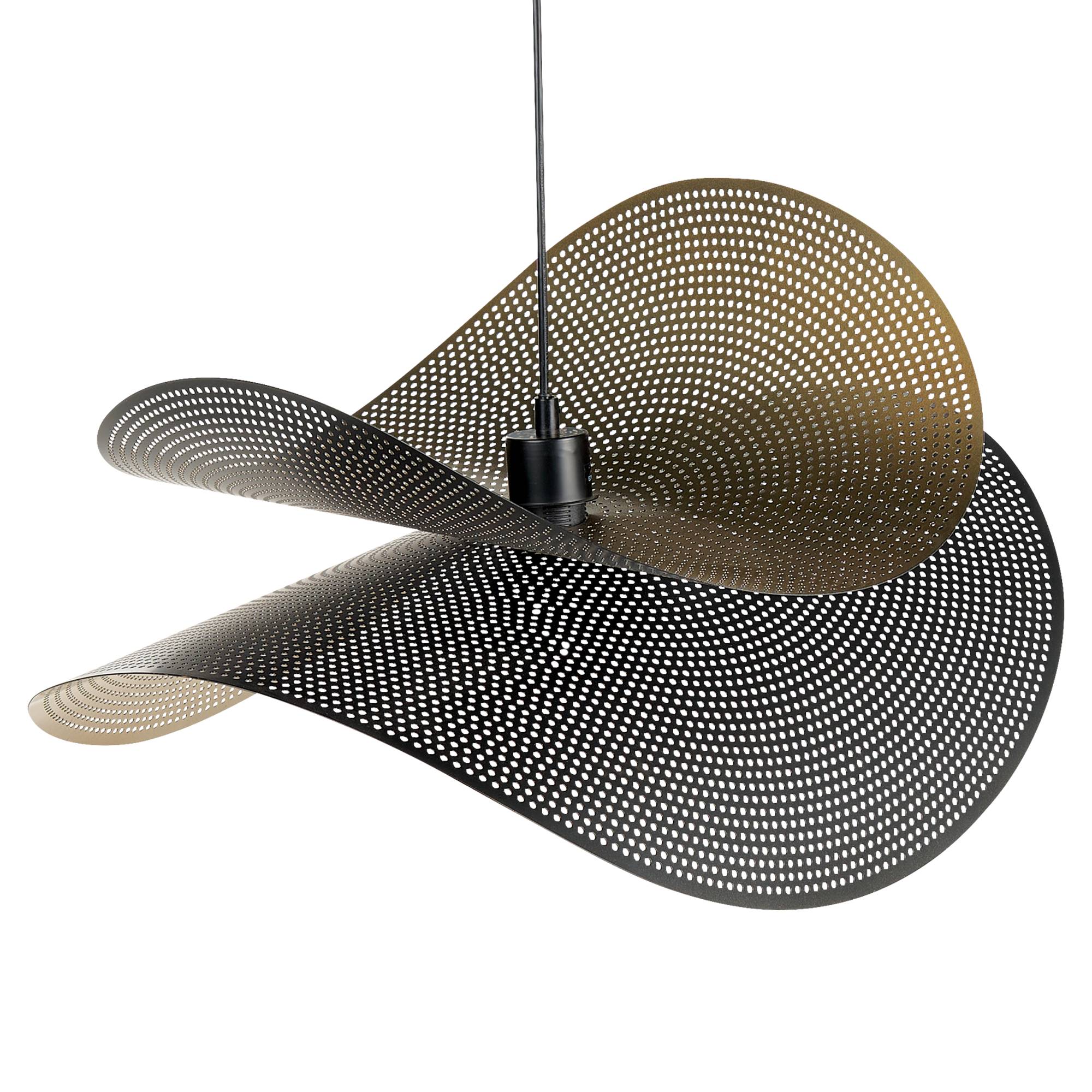 Beliani - Lampe suspension Métal Doré DOYLES - 60x50x150- Beliani - Image 4