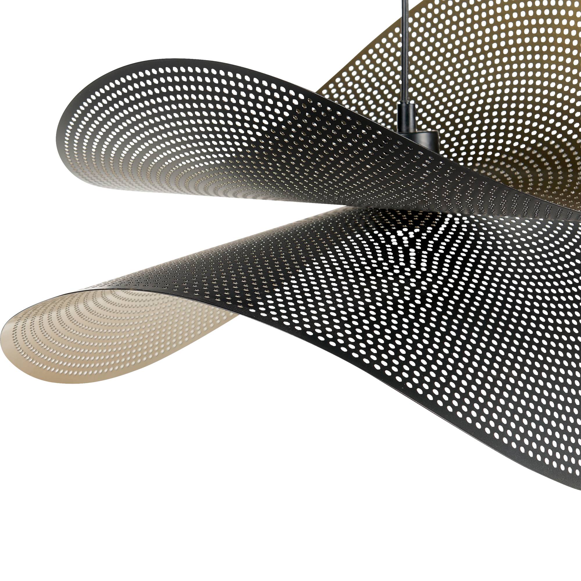 Beliani - Lampe suspension Métal Doré DOYLES - 60x50x150- Beliani - Image 5