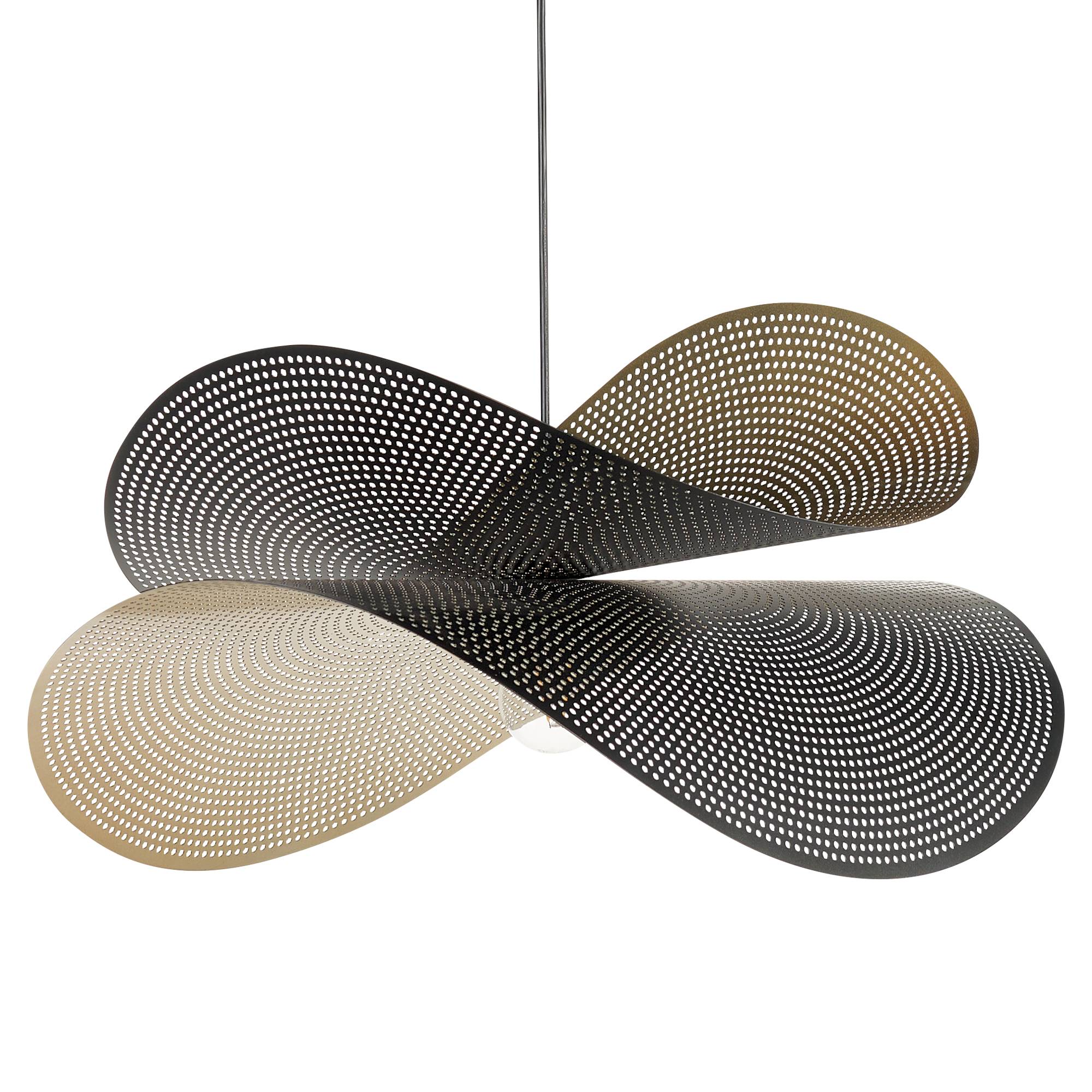Beliani - Lampe suspension Métal Doré DOYLES - 60x50x150- Beliani - Image 2