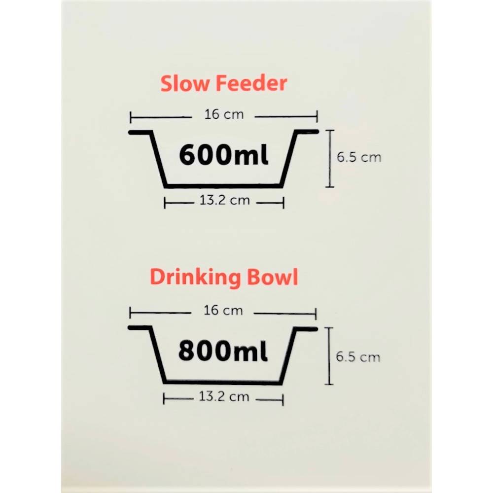 Support et gamelles mélamine . taille S. 600 et 800 ml. pour chiens. - Image 6