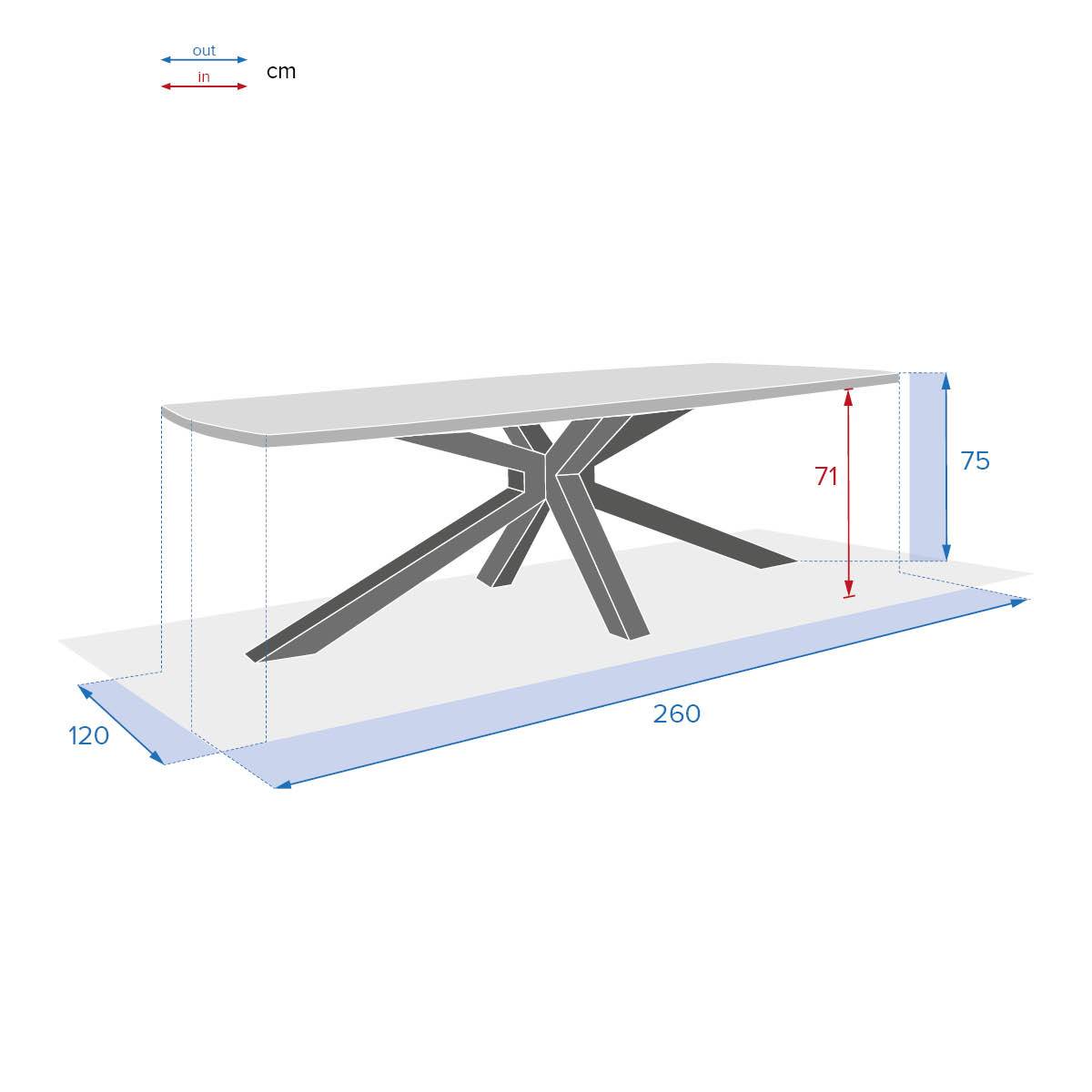 Hesperide - Table de jardin "Limaya" 10 places en acacia Hespéride - Imagen 6