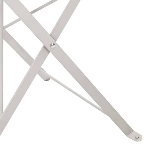 Chaise bois composite 2 places métal beige 42 x 46 x 82 cm - Prolenta premium p360.6 - Image 8