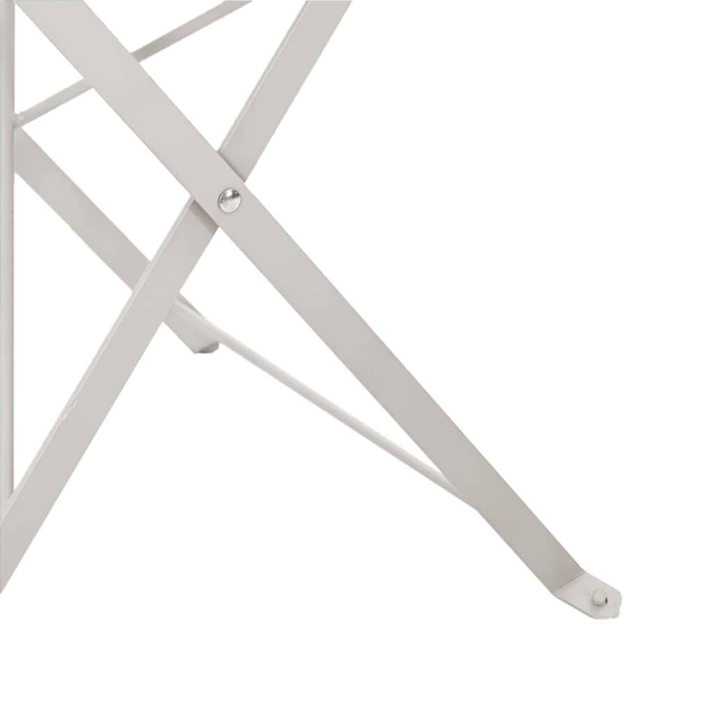 Chaise bois composite 2 places métal beige  42 x 46 x 82 cm  - Prolenta premium  p360.6 - Image 8