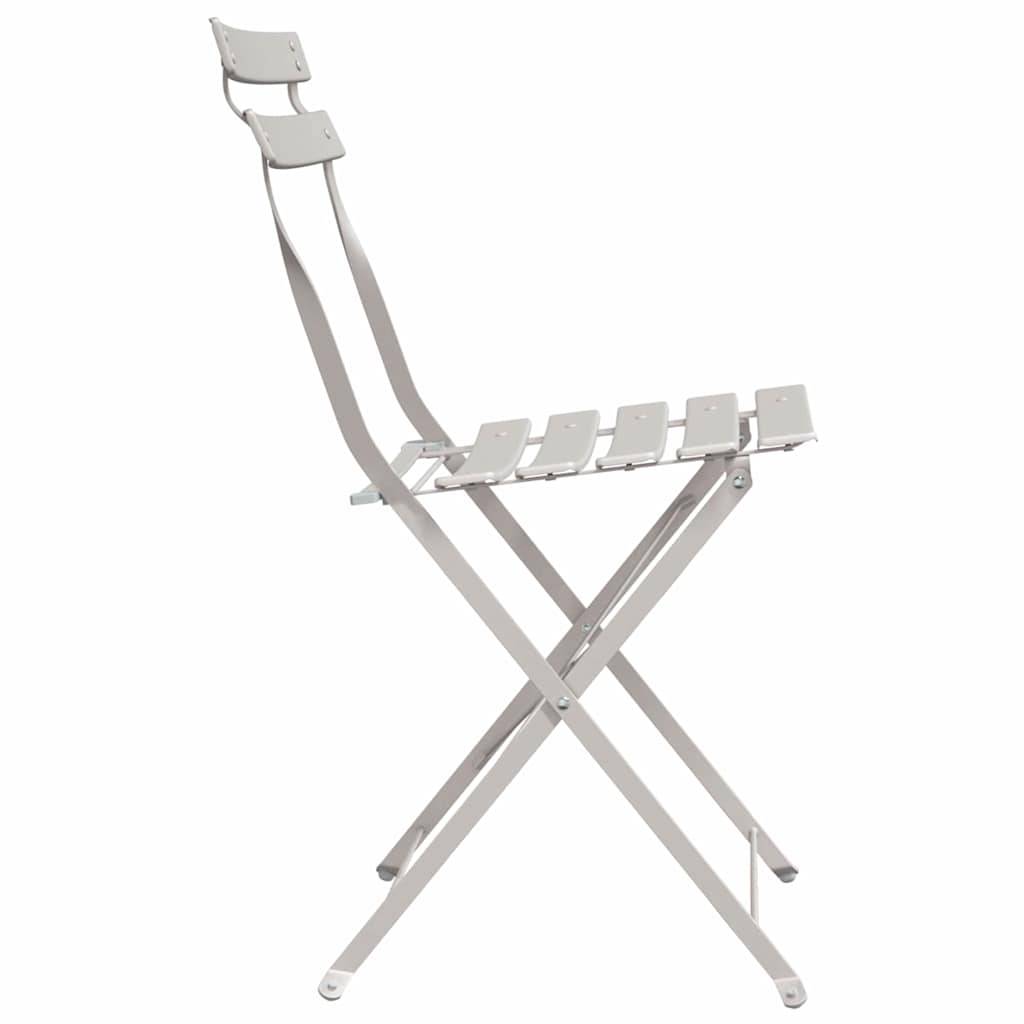 Chaise bois composite 2 places métal beige  42 x 46 x 82 cm  - Prolenta premium  p360.6 - Image 6