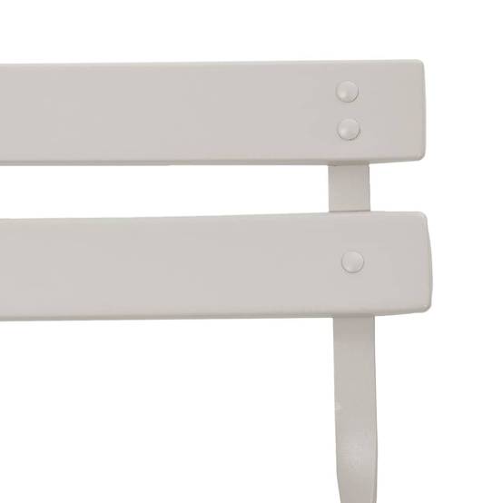 Chaise bois composite 2 places métal beige 42 x 46 x 82 cm - Prolenta premium p360.6 - Image 9
