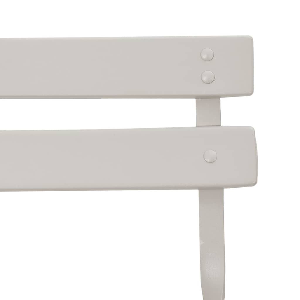 Chaise bois composite 2 places métal beige  42 x 46 x 82 cm  - Prolenta premium  p360.6 - Image 9