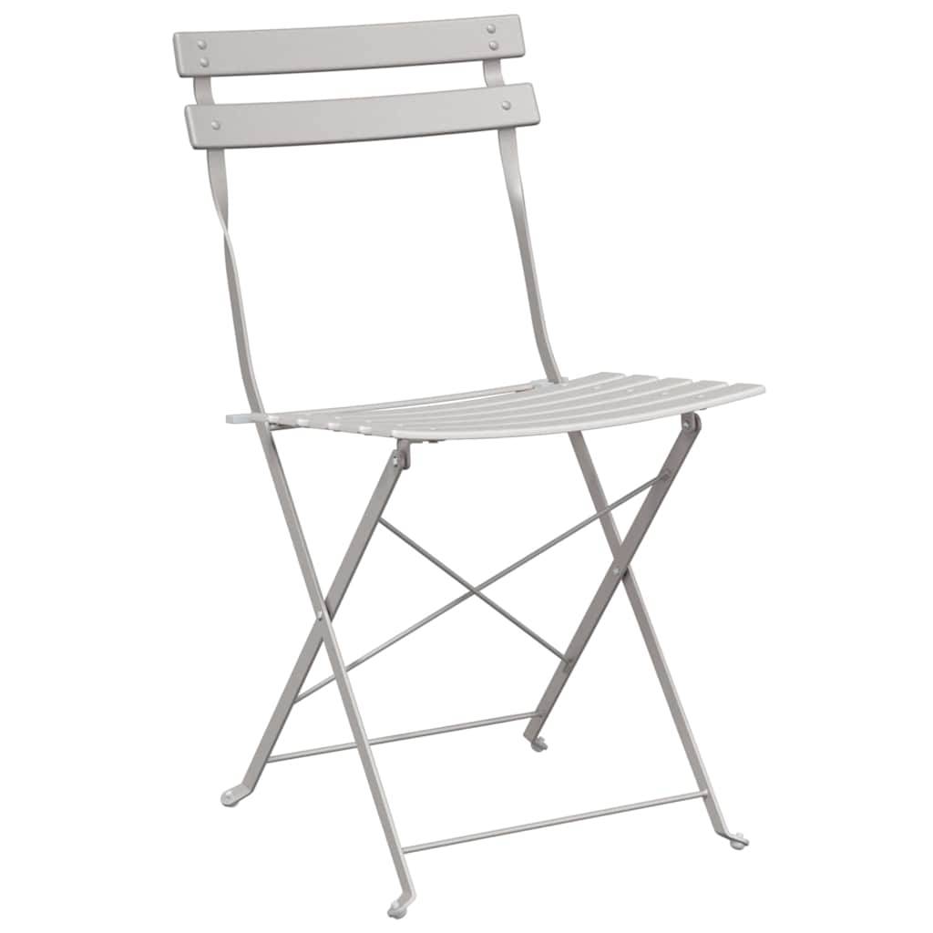 Chaise bois composite 2 places métal beige  42 x 46 x 82 cm  - Prolenta premium  p360.6 - Image 4