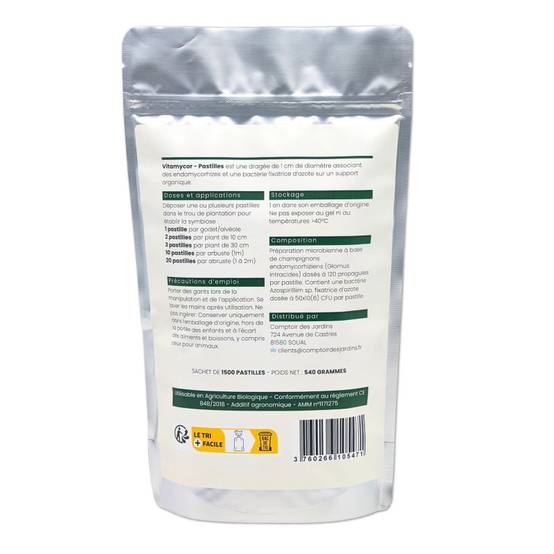 VitaMycor Pastilles - Mycorhizes pour plantations - Agro Sens - Sachet 1500 Pastilles - Image 2