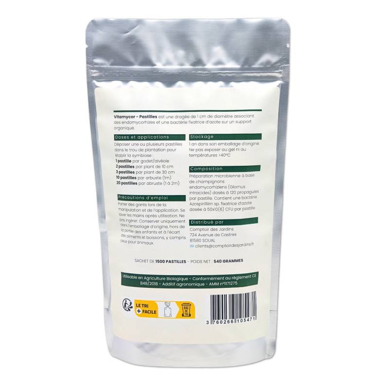 VitaMycor Pastilles - Mycorhizes pour plantations - Agro Sens - Sachet 1500 Pastilles - Image 2