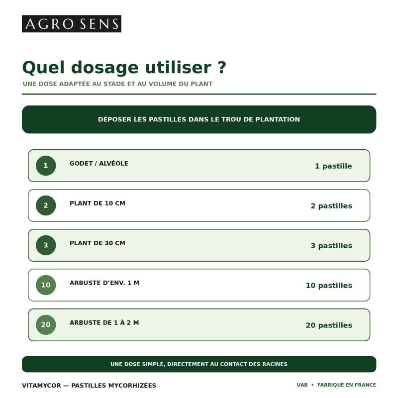 VitaMycor Pastilles - Mycorhizes pour plantations - Agro Sens - Sachet 1500 Pastilles - Image 5