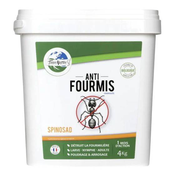 Terra Nostra - Anti-Fourmis - Granulés Spinosad - Prêt à l'emploi - Seau 4 kg - Imagen 1