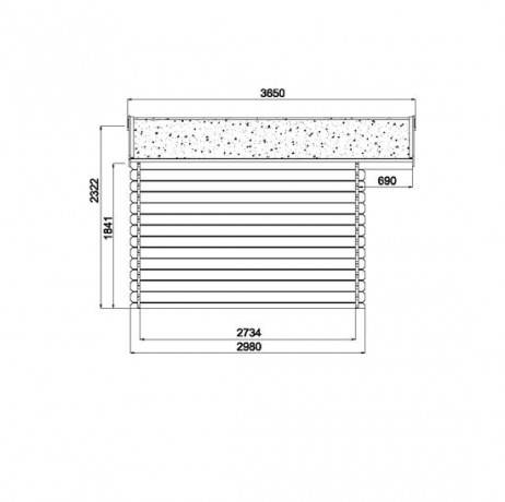 Garage TRADITIONNEL en bois 17,07 m² avec porte motorisée, Toiture Toit standard (roofing) - Imagen 3
