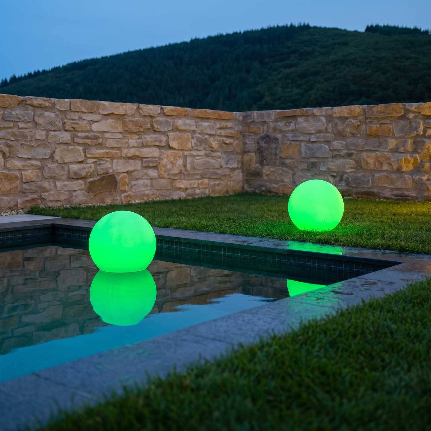Lumisky - 2 Boules lumineuses solaires SOLSTY D30cm - Imagen 2