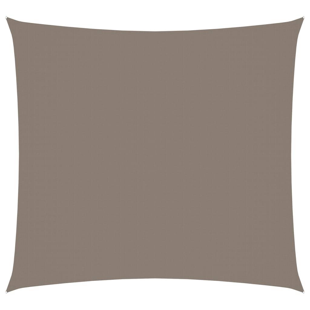 Helloshop26 - Voile toile d'ombrage parasol tissu oxford carré 5 x 5 m taupe - Imagen 1