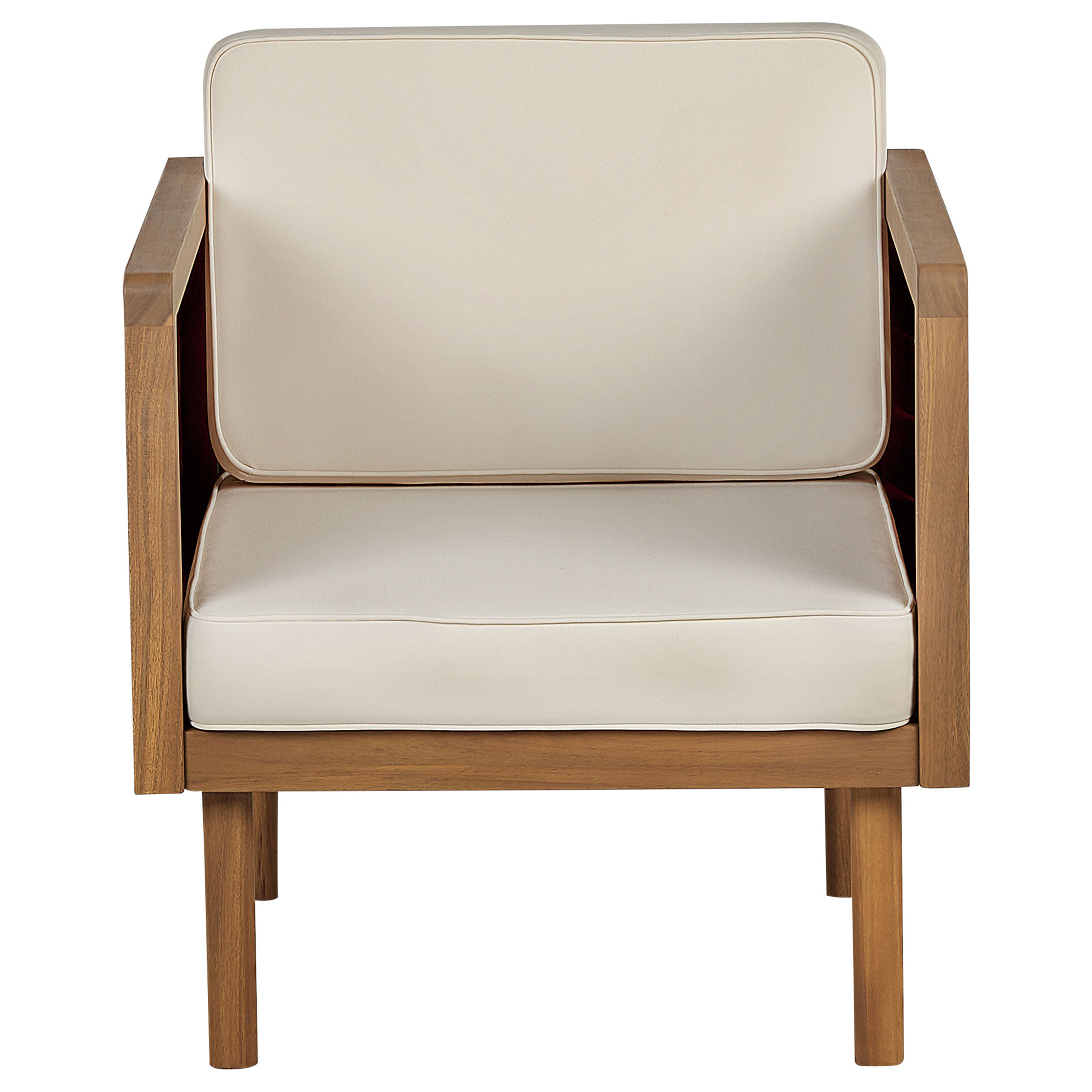 Beliani - Fauteuil Acacia Marron BARATTI - Beliani - Image 3