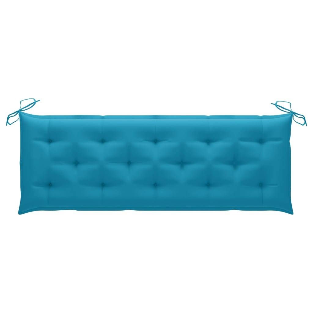 Helloshop26 - Banc de jardin meuble de patio d'extérieur terrasse avec coussin 157 cm bois d'acacia massif - Imagen 6