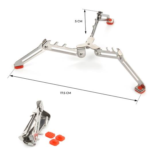 Brûleur pliable et support de cartouche inox Trailgaz Titanium Plus pour camping et randonnée - Image 7