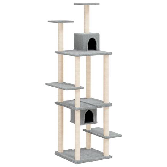 Vidaxl - Arbre à chat avec griffoirs en sisal Gris clair 176 cm vidaXL 171688 - Image 2