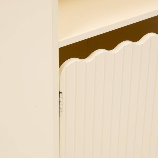 Bibliothèque enfant 2 portes et 1 niche BOULI - Beige - Atmosphera - Image 4