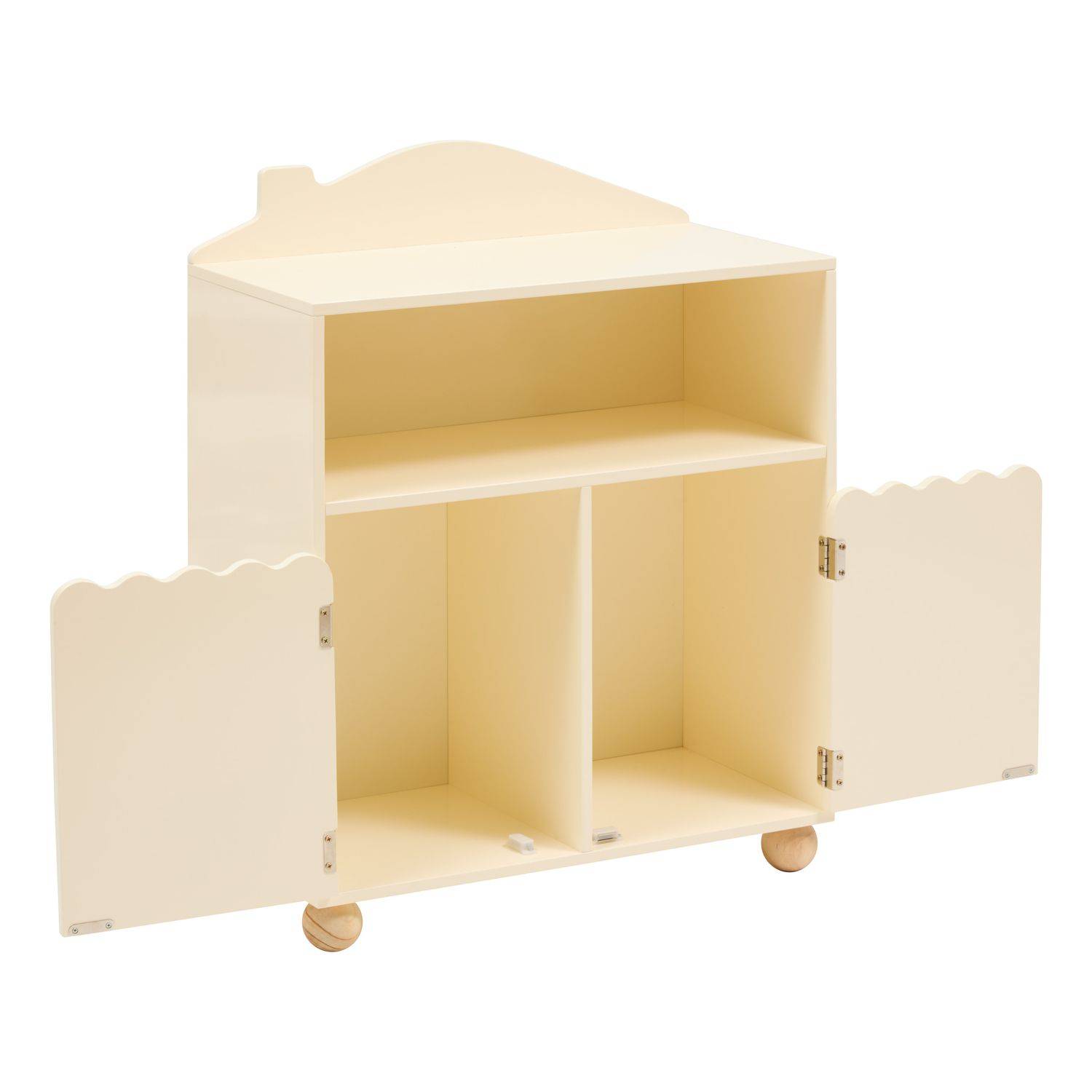 Bibliothèque enfant 2 portes et 1 niche BOULI - Beige - Atmosphera - Image 3