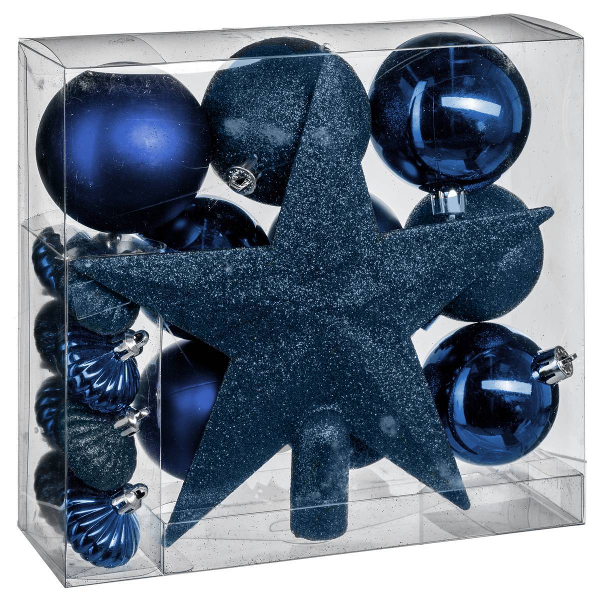 Fééric Lights & Christmas - Kit décos de sapin 18 pièces bleu nuit - Feeric Lights & Christmas - Imagen 1