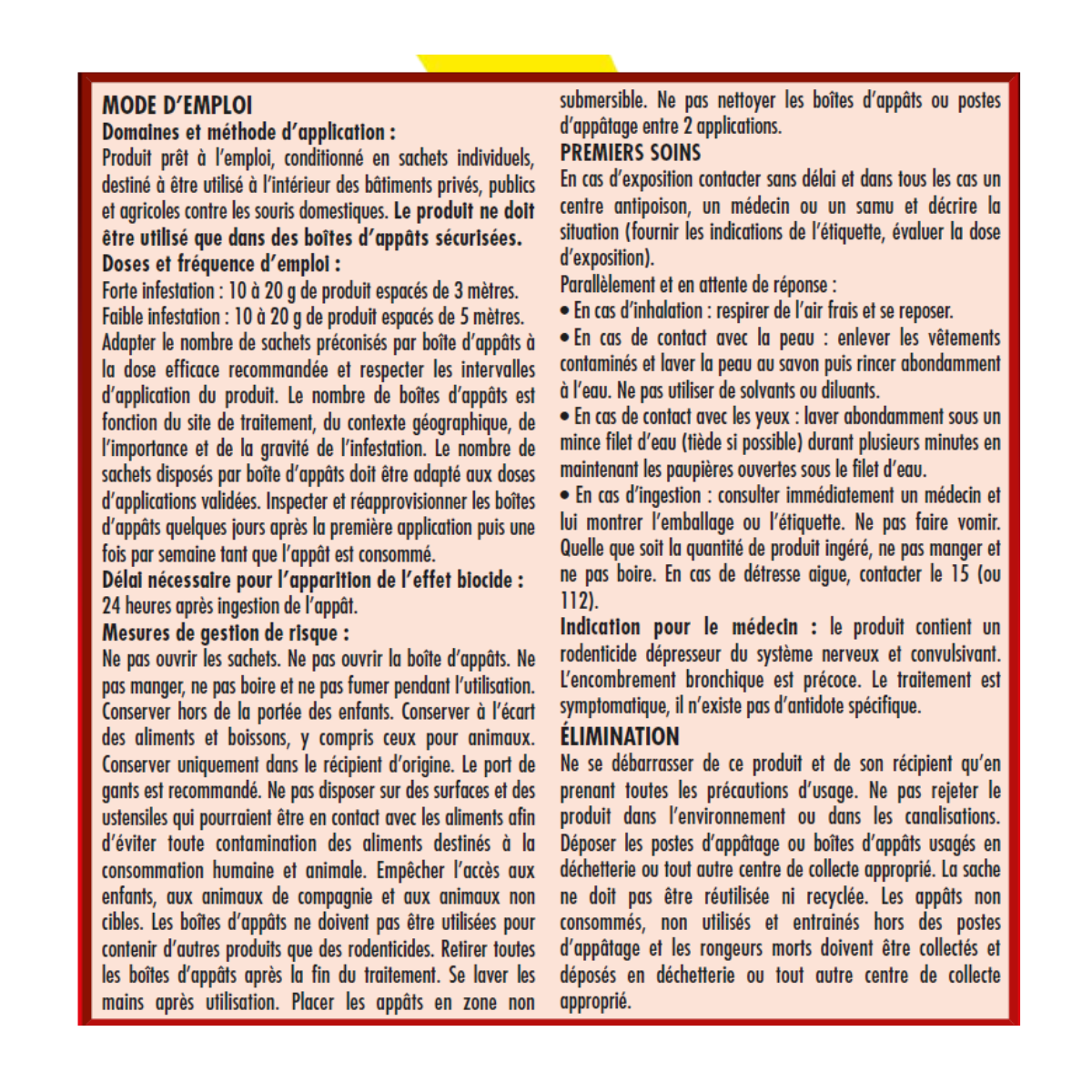 Acto - ACTO SOURIS Foudroyant Pâte Appât - Appât Souricide Puissant - Imagen 3