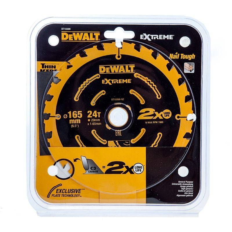 Dewalt - Lame de scie circulaire Ø165x20mm 24 dents DT10300-QZ Dewalt - Imagen 2