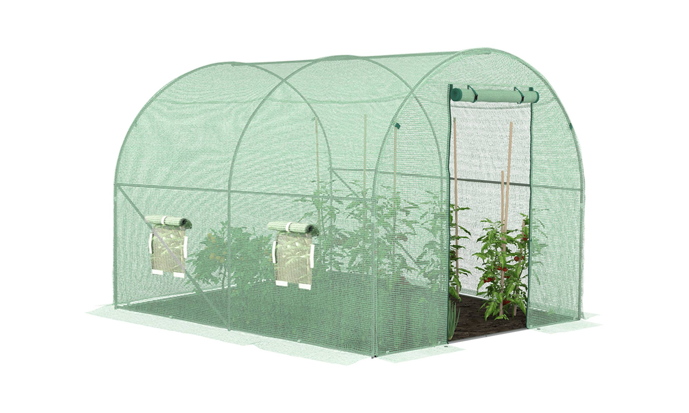 Serre tunnel de jardin - 6 M² avec bâche renforcée - TERRE JARDIN - Image 2