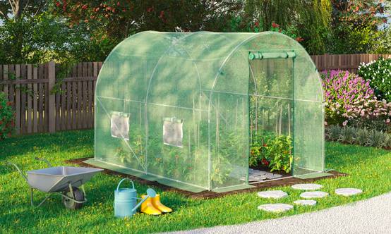 Serre tunnel de jardin - 6 M² avec bâche renforcée - TERRE JARDIN - Image 4