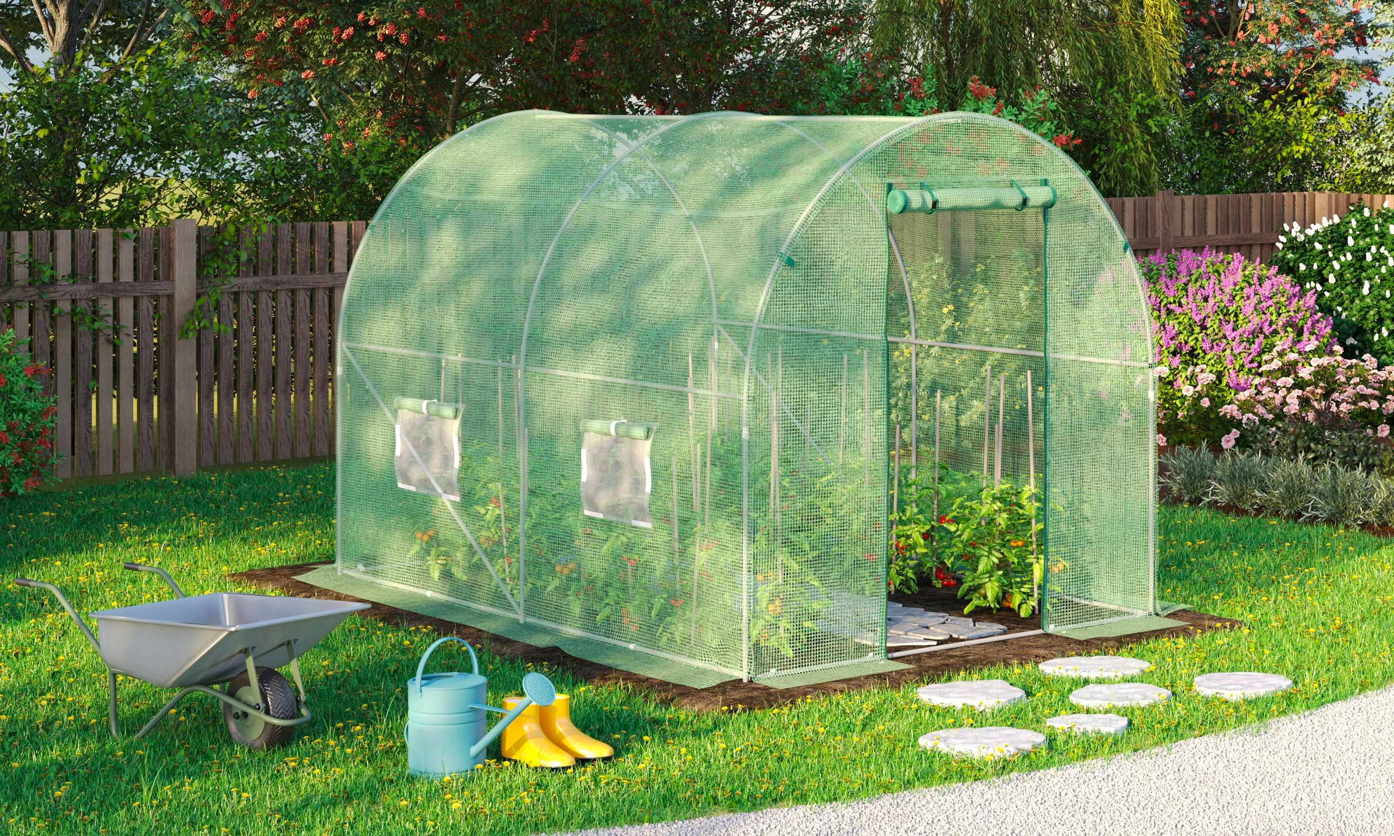 Serre tunnel de jardin - 6 M² avec bâche renforcée - TERRE JARDIN - Image 4