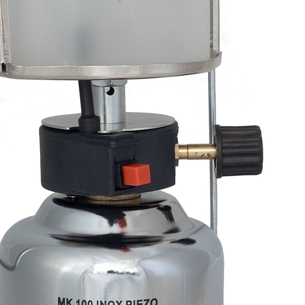 Lampe à gaz 140W Coque inox + 4 Cartouches de gaz Lanterne gaz CAMPER GAZ - Imagen 5