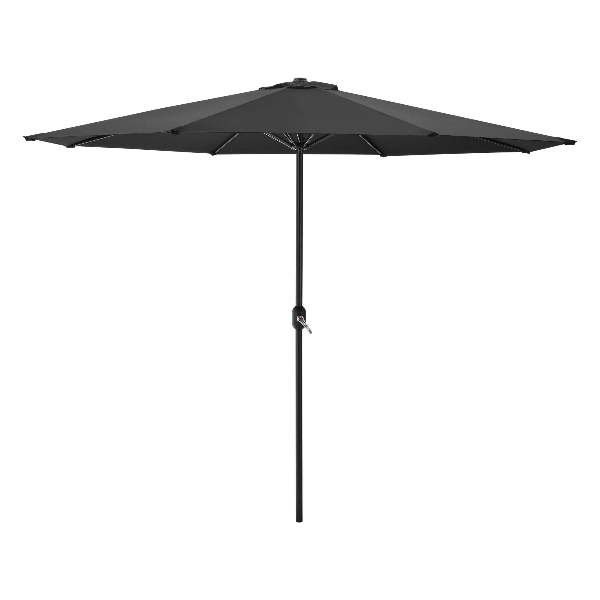 Helloshop26 - Parasol de jardin polyester acier 300 x 230 cm noir - Imagen 1