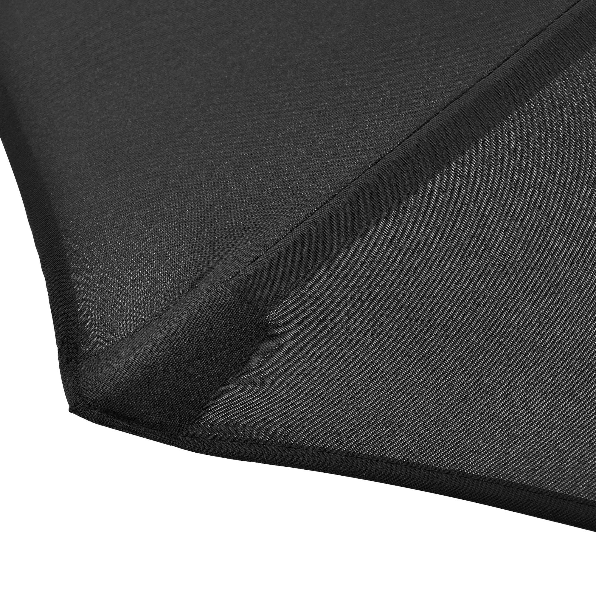 Helloshop26 - Parasol de jardin polyester acier 300 x 230 cm noir - Imagen 5