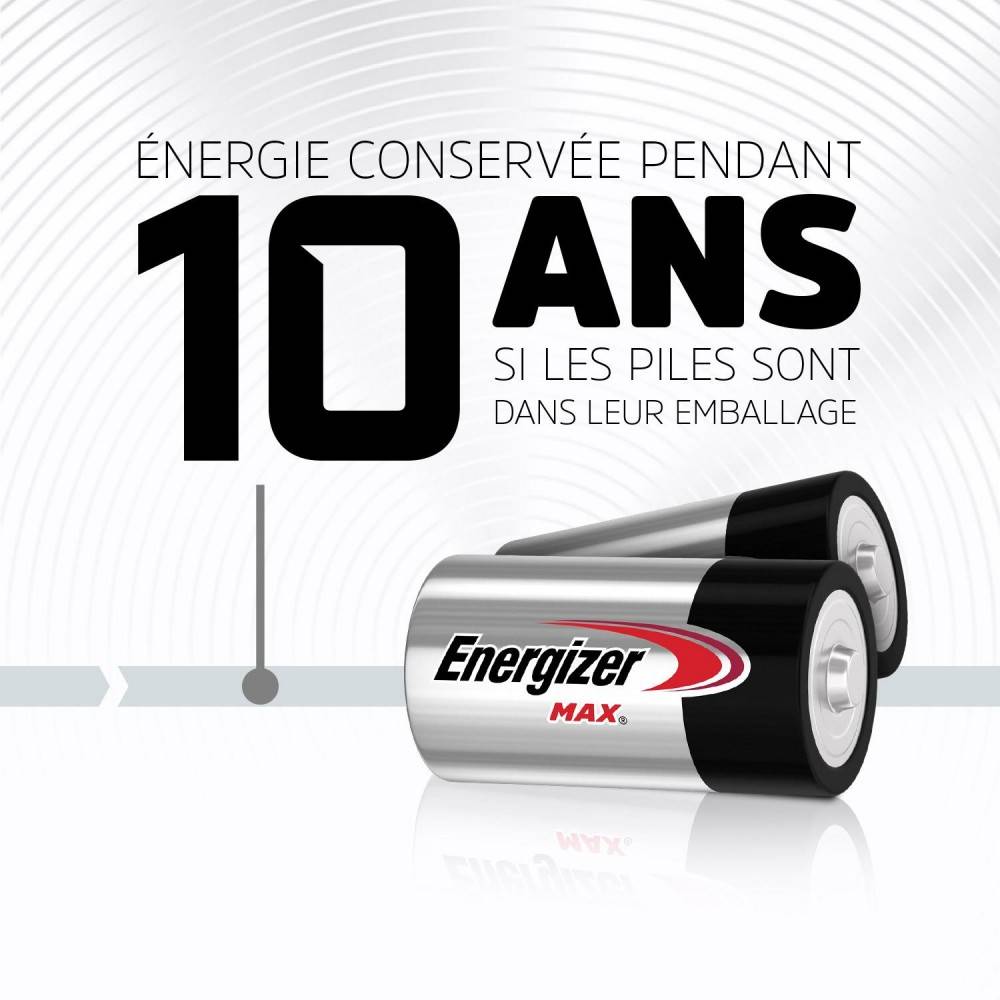 Energizer - Lot de 2 piles alcaline lr14 c Max, 1.5 V, ENERGIZER - Image 4