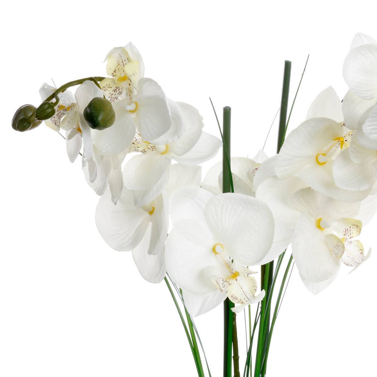 Atmosphera - Orchidée artificielle vase céramique noir H53cm - Atmosphera Créateur d'intérieur - Imagen 2