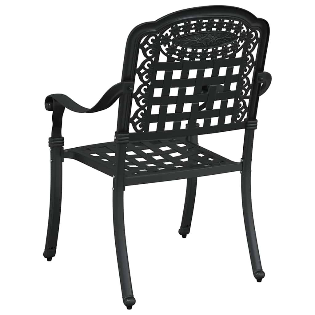 Chaise de jardin aluminium noir 55 x 56,5 x 91 cm (Lot de 2) - PANGIVO - Image 6