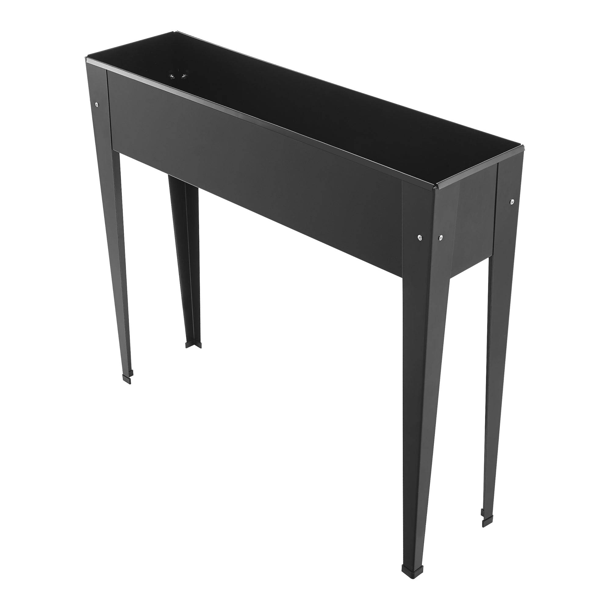 Helloshop26 - Potager surélevé à hauteur ergonomique en acier 98 x 25 x 82 cm anthracite - Imagen 3