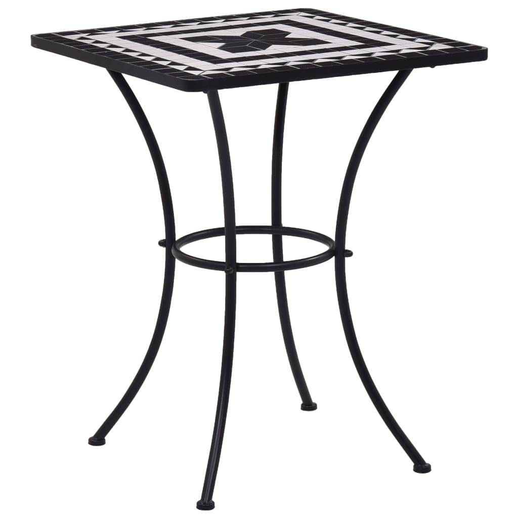 Vidaxl - Ensemble de bistro 3 pcs mosaïque Carreau céramique noir Blanc vidaXL 279414 - Imagen 2