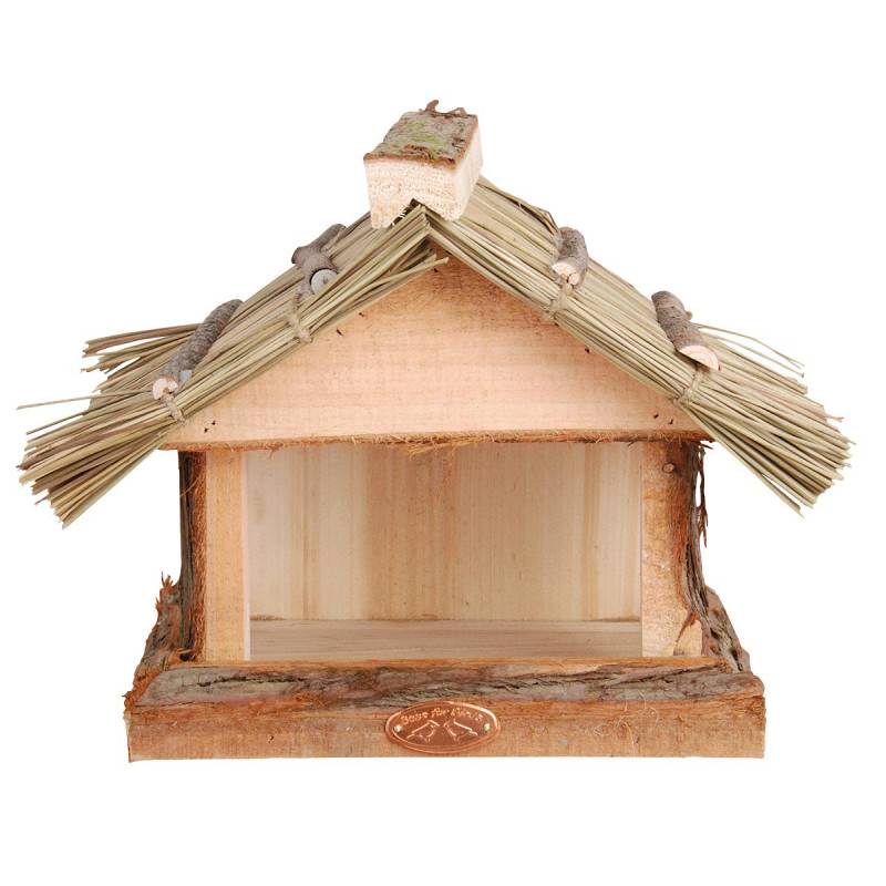 Esschert Design - Mangeoire oiseaux avec toit en paille - Esschert Design