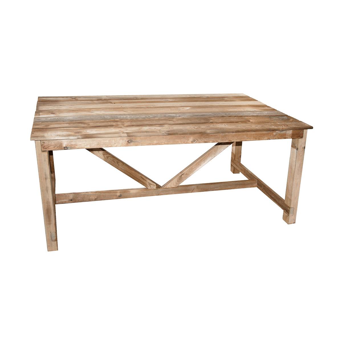 Table de jardin en bois Normand 6/8 places - Cémonjardin - Imagen 1