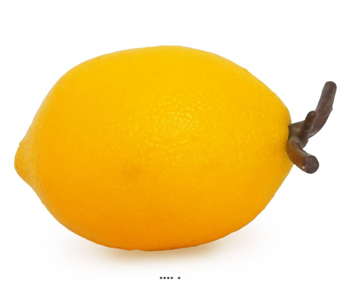 Artificielles - Citron jaune artificiel L 8 cm D 5,50 cm - Imagen 1