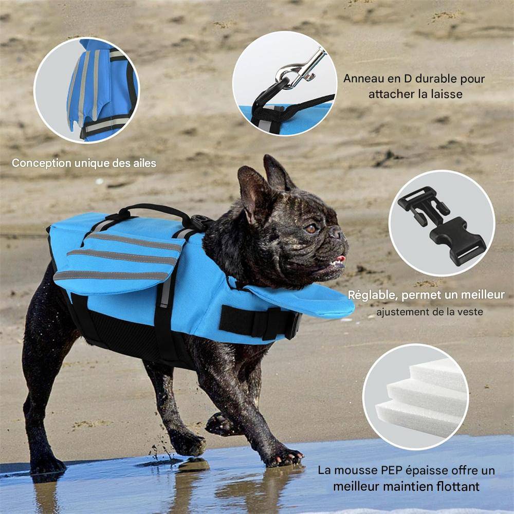 Gilet de sauvetage pour chien - Design d'ailes DtopbuyAge - Image 3